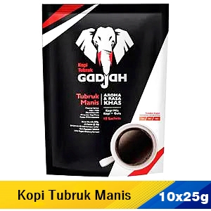 Gadjah Kopi Tubruk Manis 2 In 1 10X25g