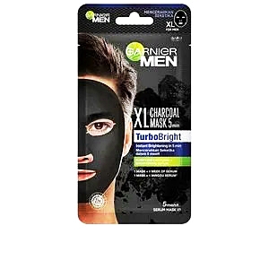Garnier men xl charcoal tissue mask turbo bright 24g