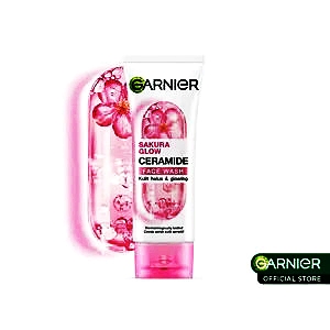Garnier sakura glow hyaluron face wash 100ml