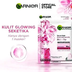 Garnier skin natural serum mask sakura white 28g