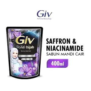 Giv body wash hijab saffron & niacinamide 400ml