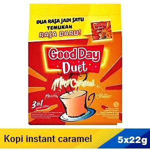 Good day kopi instant 3 in 1 duet moca'caramel 5x22g