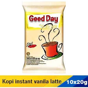 Good day kopi instant 3 in 1 vanilla latte 10x20g