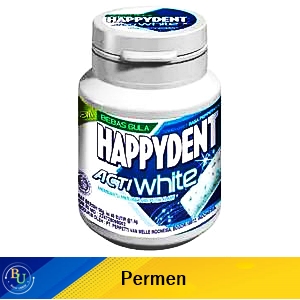 Happydent chewing gum activ white peppermint 56g