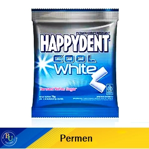 Happydent white chewing gum 30's mint 70g