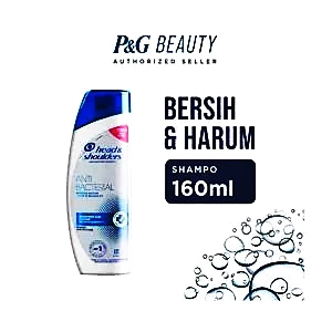 Head & shoulders shampoo anti dandruff anti bacterial bersih & harum 160ml