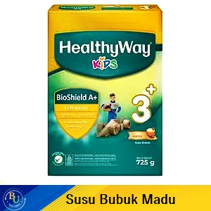 Healthyway 3+ susu bubuk bio shield a+ madu 725g