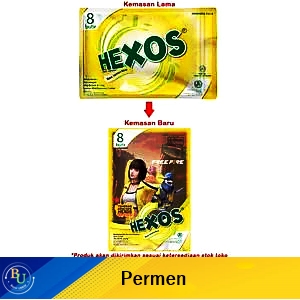 Hexos Candy Lemon Mint 8X2.5 G