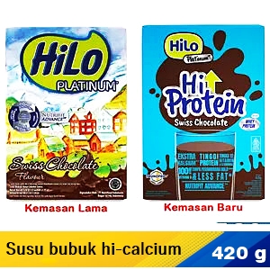 Hilo susu bubuk hi-calcium platinum swiss chocolate 420g