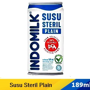 Indomilk Susu Steril Plain 189mL