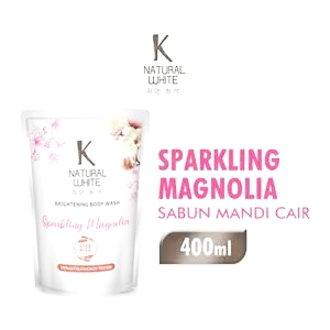 K natural white brightening body wash sparkling magnolia 400ml