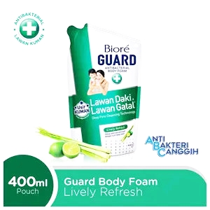 Kao biore body foam refill lively refresh 400ml