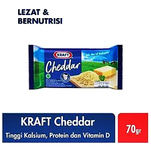 Kraft Keju Cheddar 70g