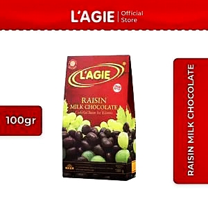 L'agie Milk Chocolate Raisin 100G