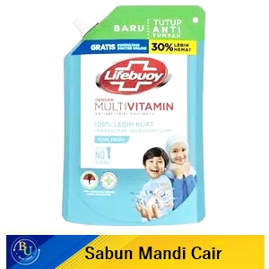 Lifebuoy sabun mandi cair blue cool fresh 400ml