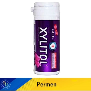 Lotte chewing gum sugar free xylitol blueberry mint 27.5g