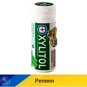 Lotte chewing gum sugar free xylitol jeruk nipis mint 27.55g