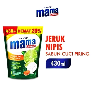 Mama lemon cairan pencuci piring ekstrak jeruk nipis 430ml