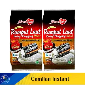Mamasuka rumput laut panggang (nori) pedas 2x4.5g
