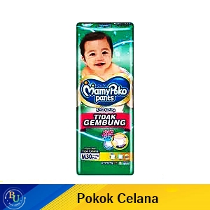 Mamy poko pants standar tidak gembung 30's m