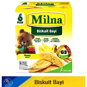 Milna Biscuit Bayi 6+ Pisang 110G