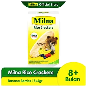 Milna Rice Crackers Banana Series 20G