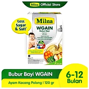 Milna bubur bayi wgain ayam & kacang polong 120g