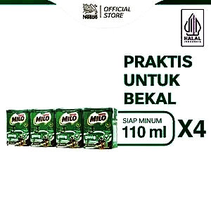 Milo activ-go uht susu cokelat 4x110ml