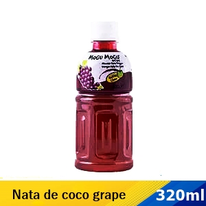 Mogu-mogu minuman nata de coco grape 320ml