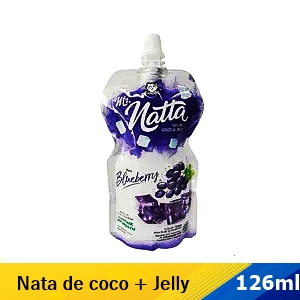 Mr. Natta minuman nata de coco & jelly blueberry 126ml
