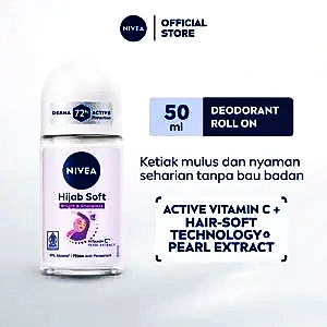 Nivea deo roll on shave less hijab soft 50ml