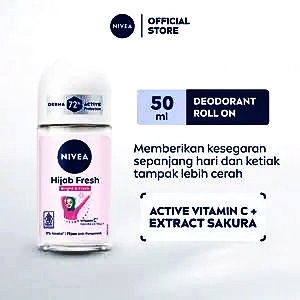 Nivea deo roll on whitening hijab fresh 50ml