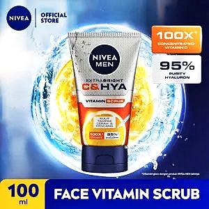 Nivea face scrub for men extra bright c&hya 100ml