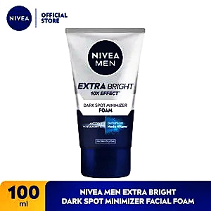 Nivea facial foam for men extra white dark spot 100ml