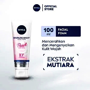 Nivea sparkling bright facial foam pearl 100ml