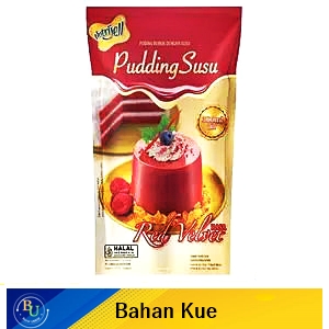 Nutrijell pudding susu powder red velvet 110g