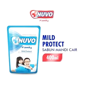 Nuvo sabun kesehatan cair (biru) caring 400ml