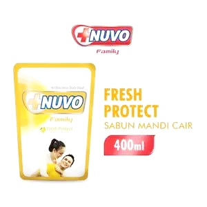Nuvo sabun kesehatan cair fresh protect lemon 400ml