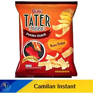 Oishi tater thins potato snack hot and spicy 100g