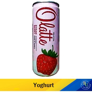 Olatte minuman milky & fruity strawberry 240ml