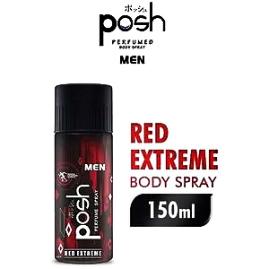 Posh body spray perfumed red extreme 150ml