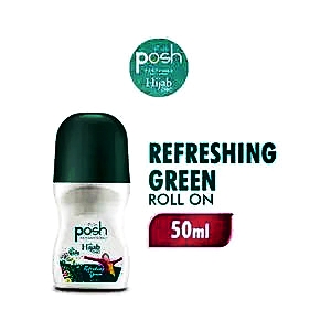 Posh deo roll on hijab chic refreshing green 50ml