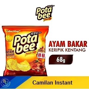 Potabee snack potato chips ayam bakar 68g