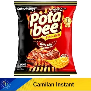 Potabee snack potato chips spicy bbq 68g