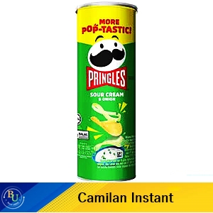 Pringles potato crisps sourcream & onion 102g