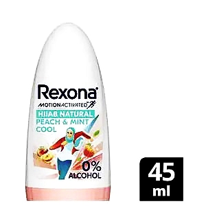 Rexona deo roll on hijab women peach & mint cool 45ml
