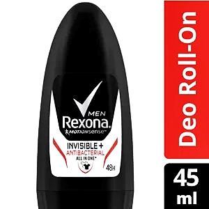 Rexona deo roll on men motionsense invisible+antibacterial 45ml