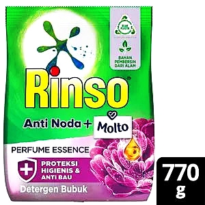 Rinso deterjen powder + molto perfume essence 650g