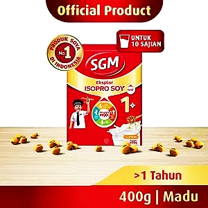 SGM isopro soy 1+ susu pertumbuhan madu 400g