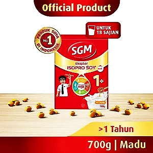 SGM isopro soy 1+ susu pertumbuhan madu 700g